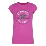 B�rne Kort�rmet T-shirt Converse CHUCK PATCH TEE 468992 A3J Pink #1