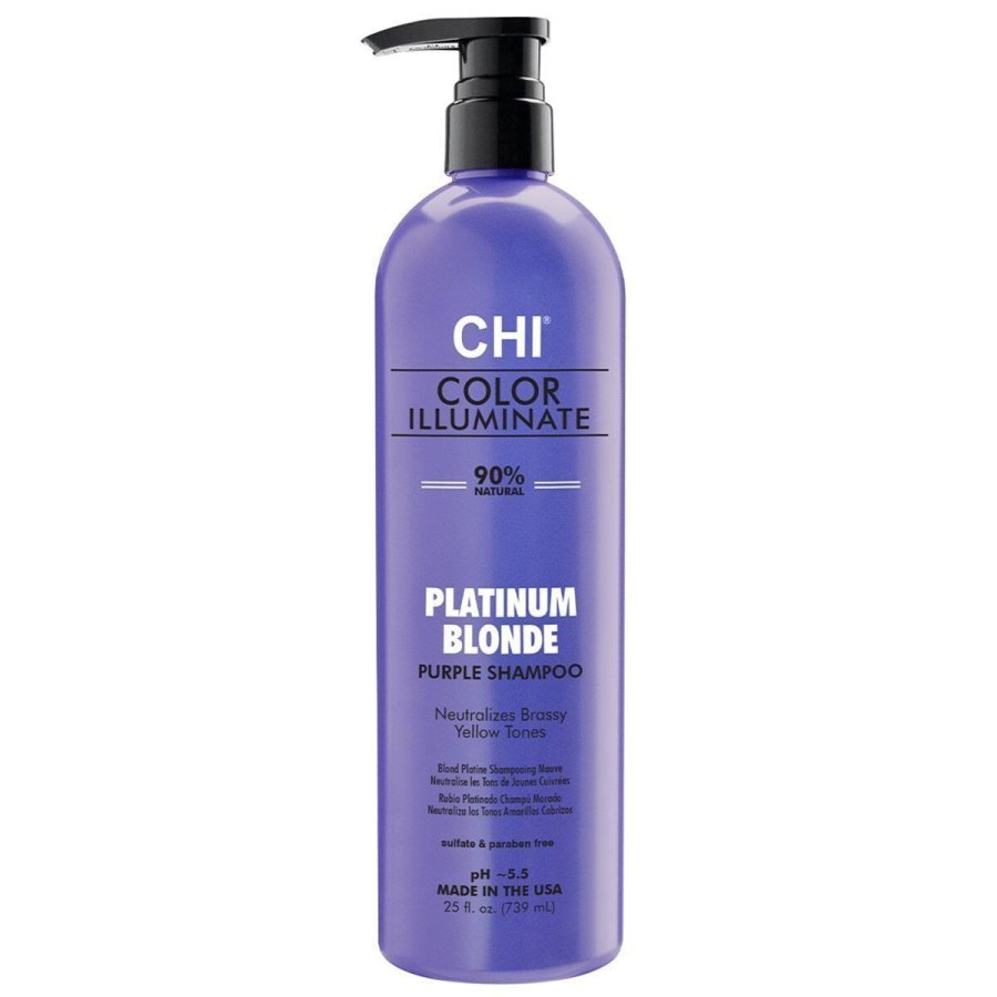 Shampoo der neutraliserer farven Farouk Chi Color Illuminate Platinum Blonde 739 ml #1