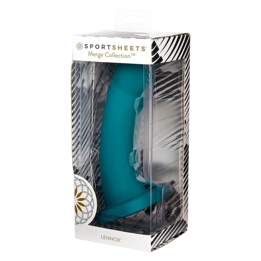 Dildo Nexus Lennox Hollow Vibrating Sheath Sportsheets Merge Collection Grn Smaragdgrn #1
