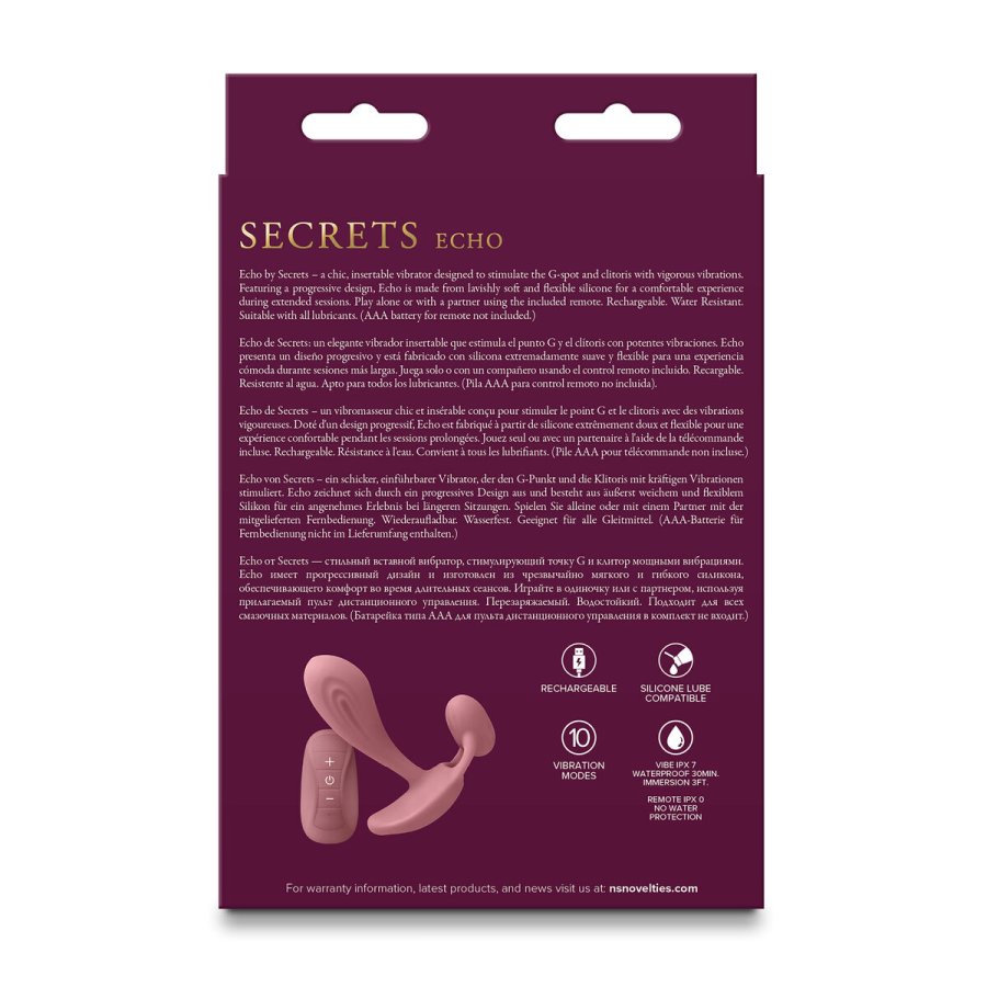 Vibrerende Buttplug NS Novelties Secrets Pink #3