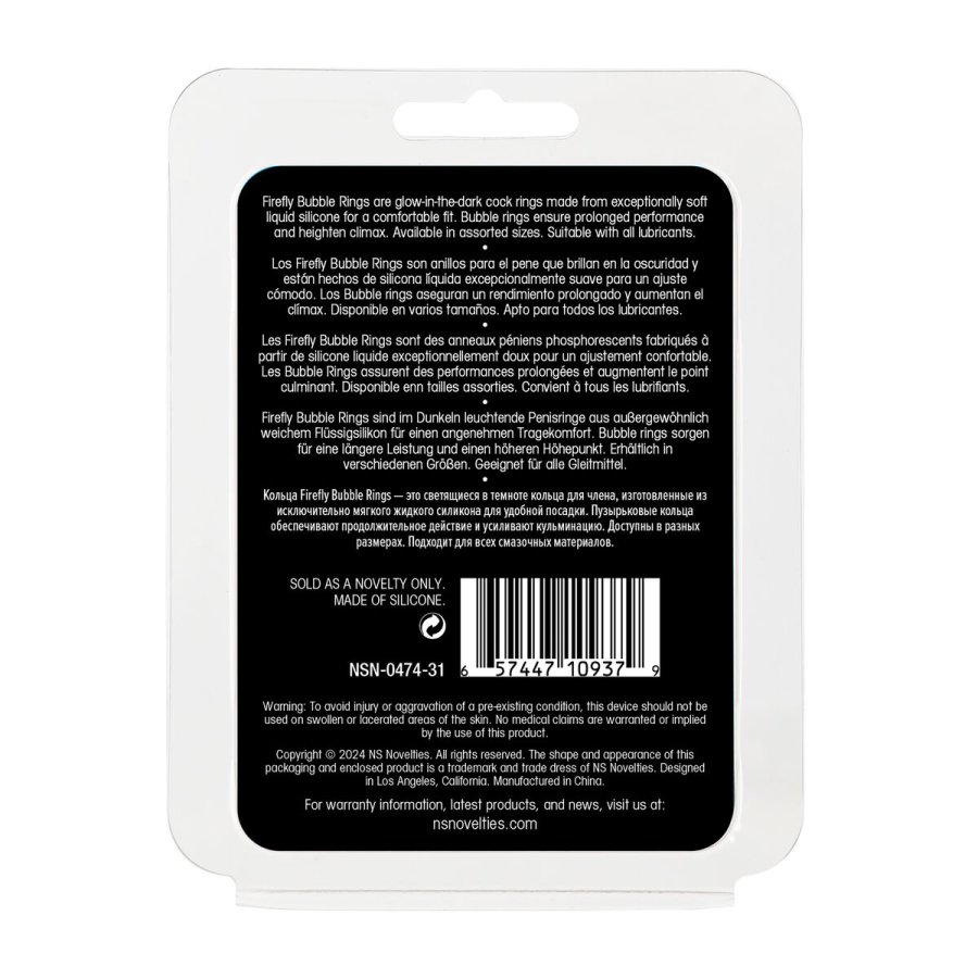 Penisringe NS Novelties Firefly Hvid #5