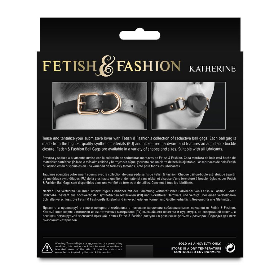 Mund Knebel NS Novelties Katherine gag heart #3