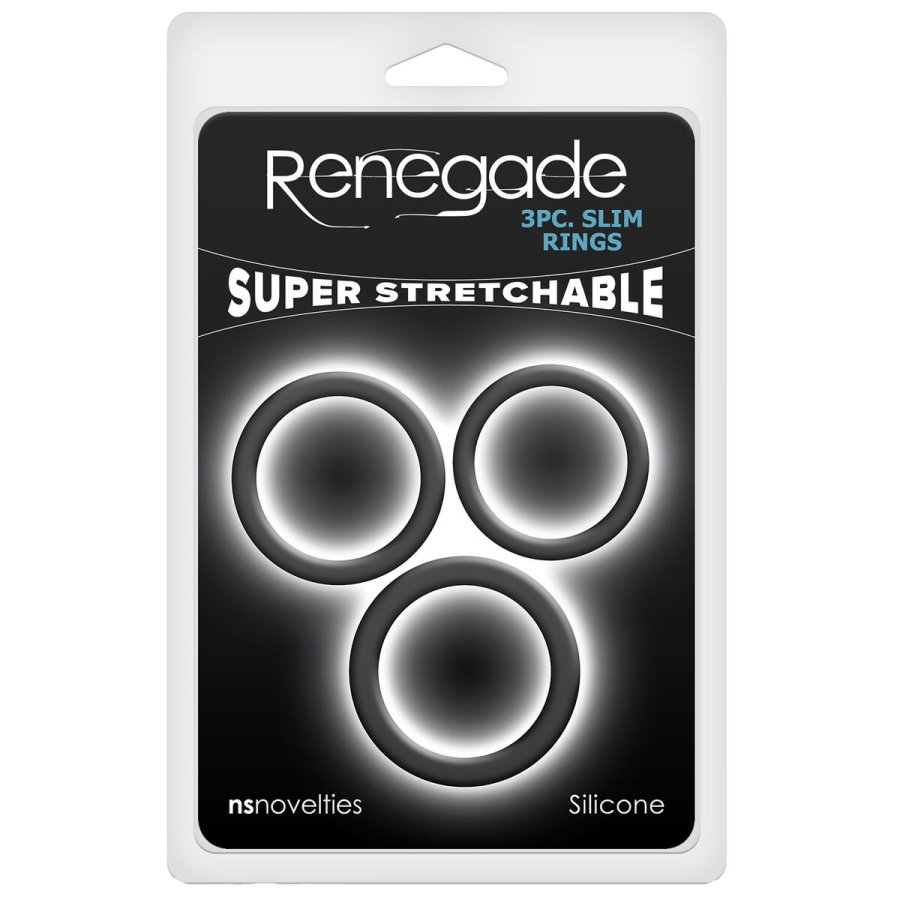 Penisringe NS Novelties Renegade Sort (S) (M) (L) #3