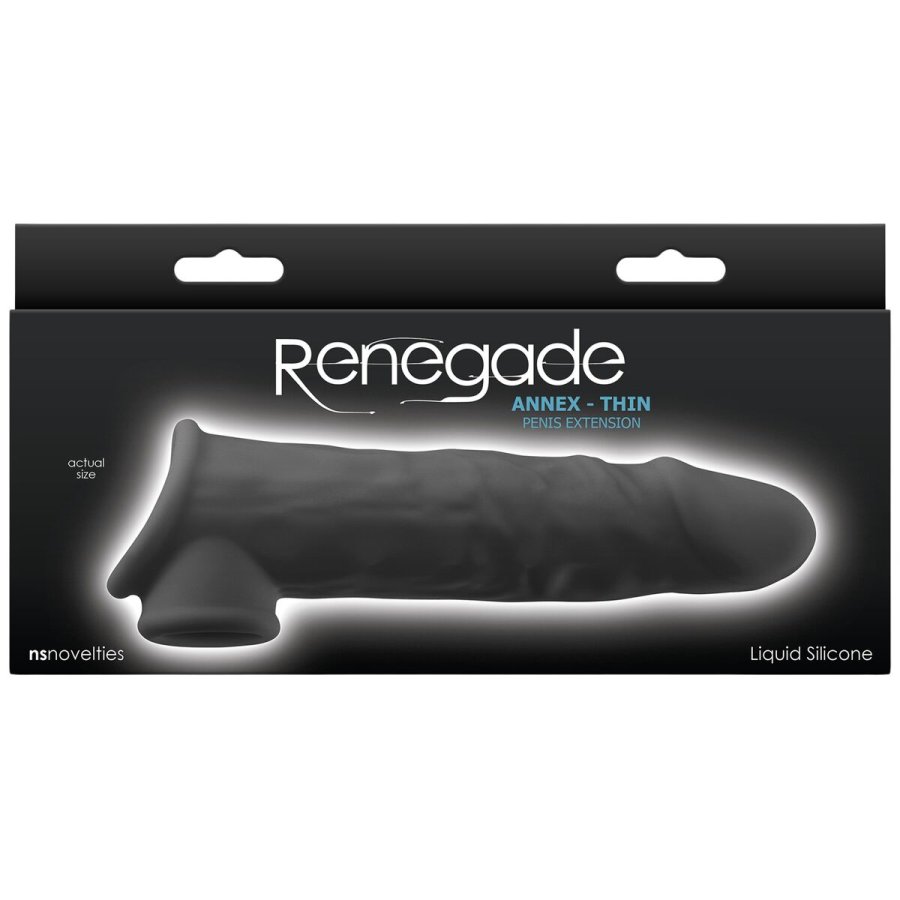 Penis cover NS Novelties Renegade Sort 19,4 x 3,8 x 6 cm  3,8 cm #4