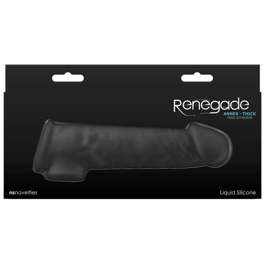 Penis cover NS Novelties Renegade Sort 18,6 x 4,3 x 5,5 cm #3