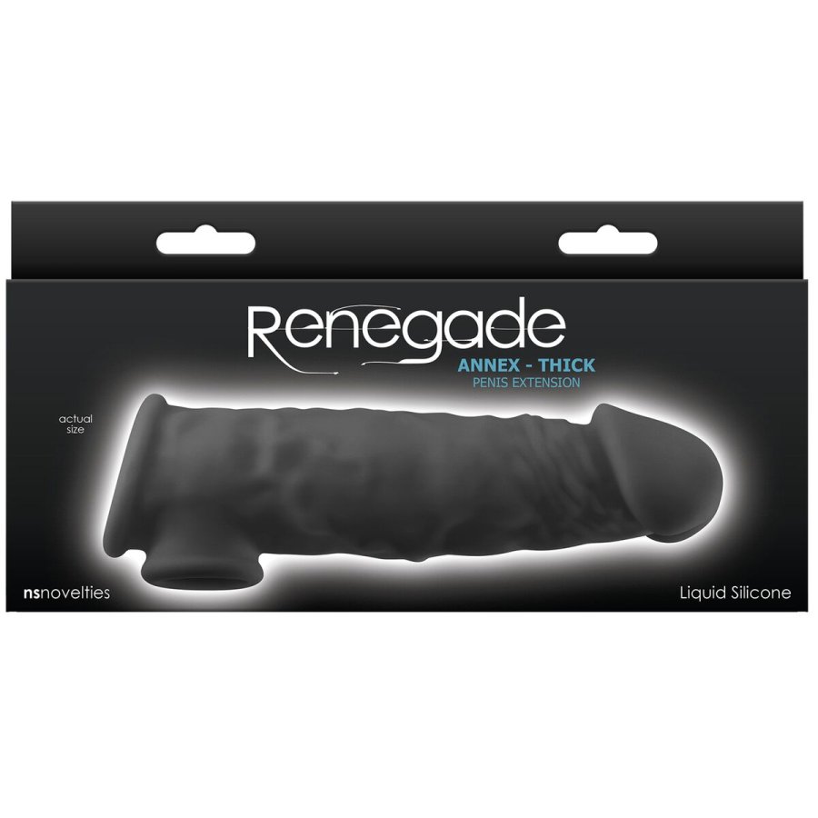 Penis cover NS Novelties Renegade Sort 18,6 x 4,3 x 5,5 cm #4