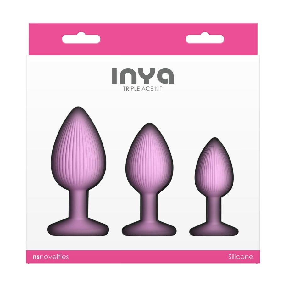 Anal plug NS Novelties Inya Pink 3 Dele (7,6 cm) (8,5 cm) (6,3 cm) #3