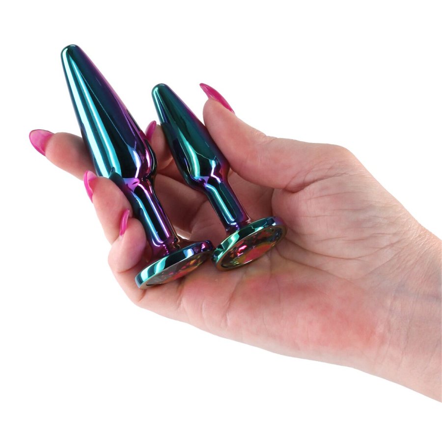 Anal plug NS Novelties Rear Assets Multifarvet 2 Dele (8,8 cm) (6,9 cm) #2