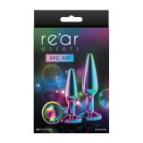 Anal plug NS Novelties Rear Assets Multifarvet 2 Dele (8,8 cm) (6,9 cm) #4