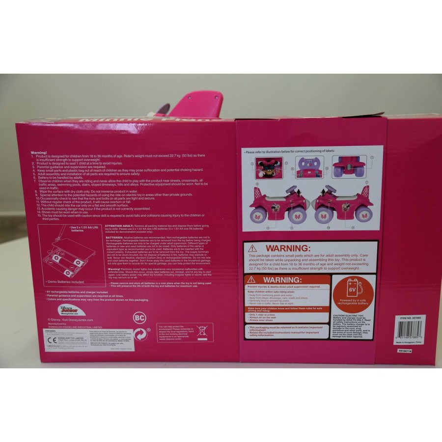 El-bil til brn Minnie Mouse Batteri Lille Fly 6 V #7