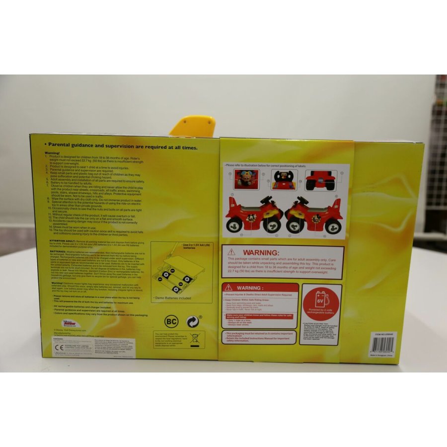 El-bil til brn Mickey Mouse Batteri Lille Fly 6 V #7