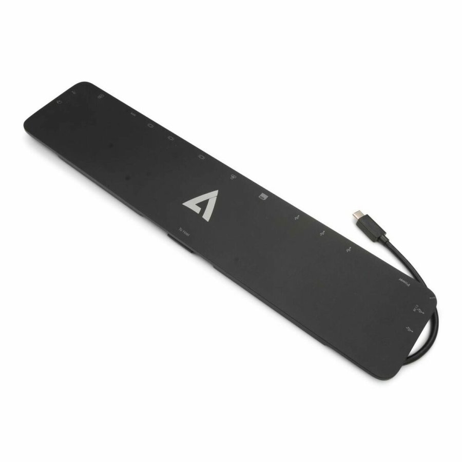 USB Hub V7 DOCKUCPT01 Sort 100 W #1