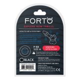 Penisringe Forto Sort M (M)  21 mm #5