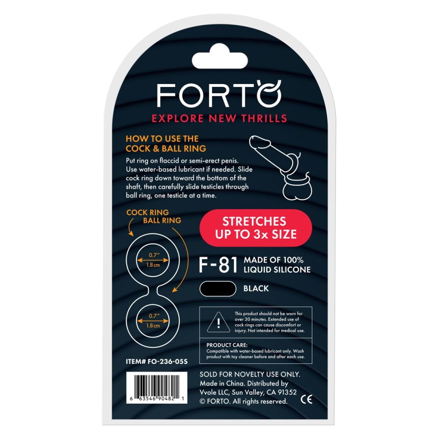 Penisringe Forto Sort  44 mm (Onesize) #3