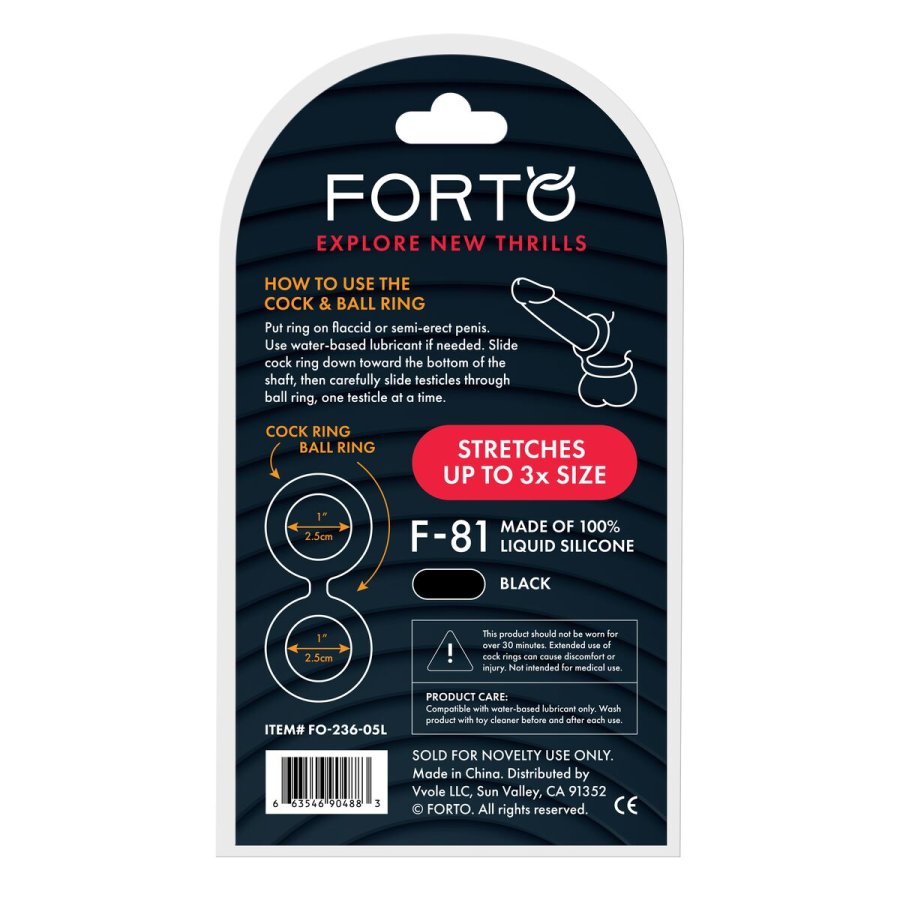 Penisringe Forto Sort  51 mm (Onesize) #3
