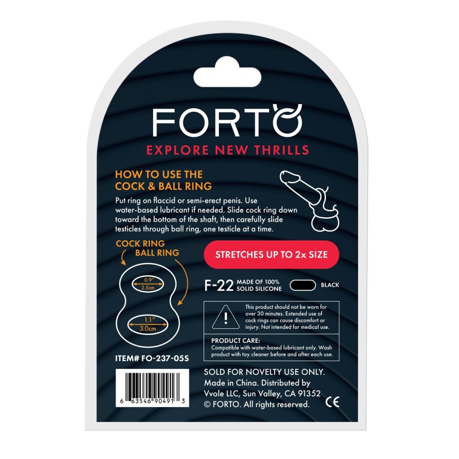 Penisringe Forto Sort S #3