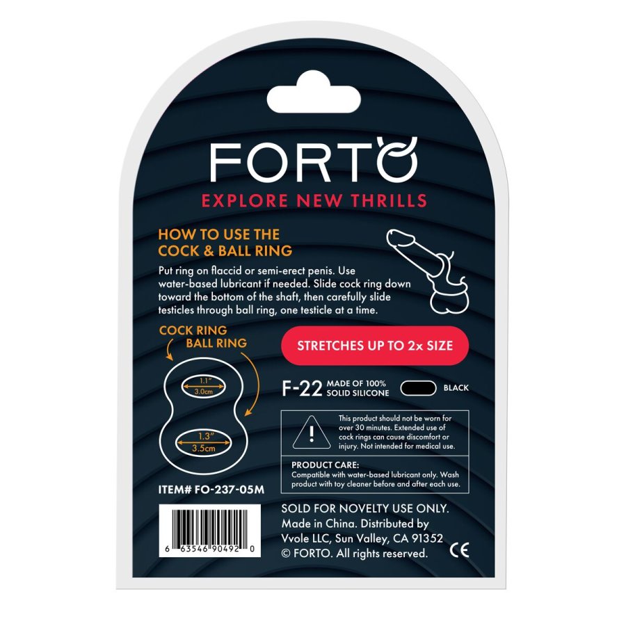 Penisringe Forto Sort M #3