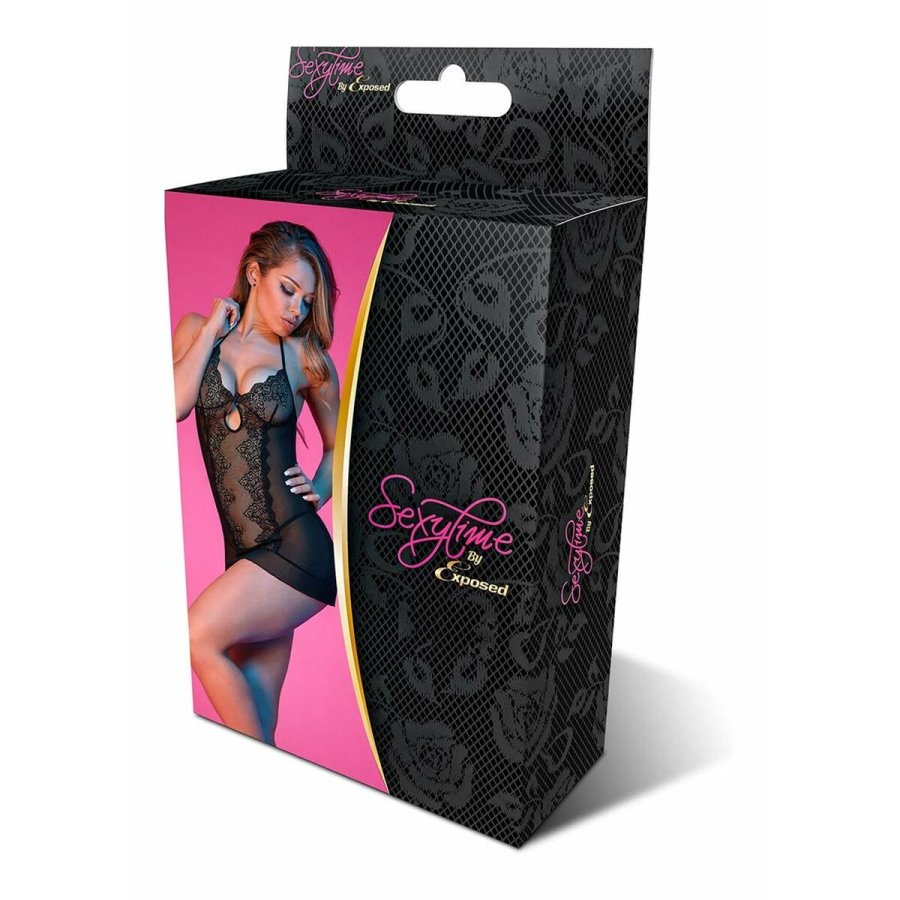 Kjole Exposed Sort (L/XL) #1