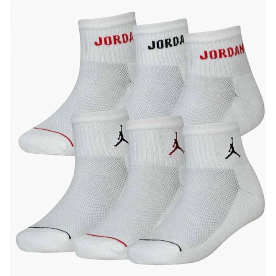 Sokke pakke Jordan JHB JORDAN LEGEND ANKLE BJ0342 001 Hvid Brns 6 Dele #3