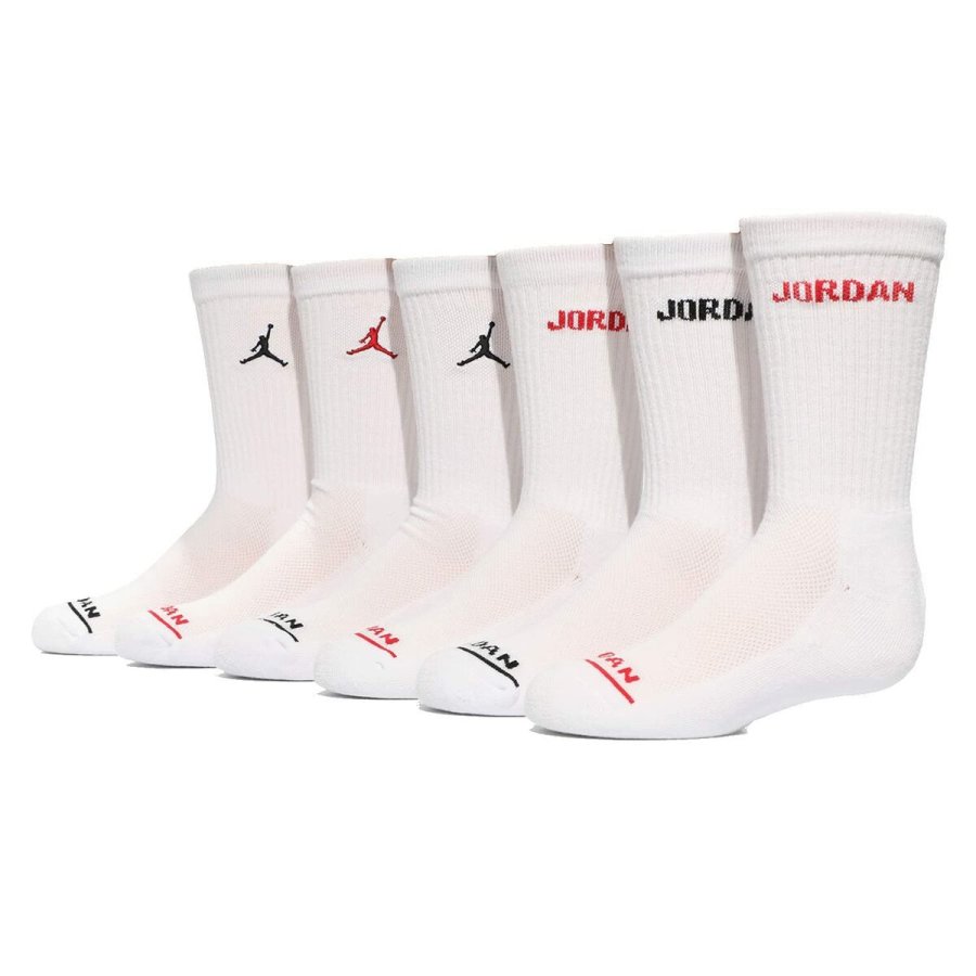 Sportsstrmper Jordan JHB JORDAN LEGEND CREW 6PK BJ0343 001 Hvid Brns 6 enheder #1