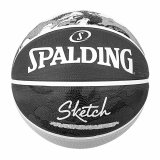 Basketball Spalding Sketch Dribble Sort Naturgummi (Strrelse 7) #1