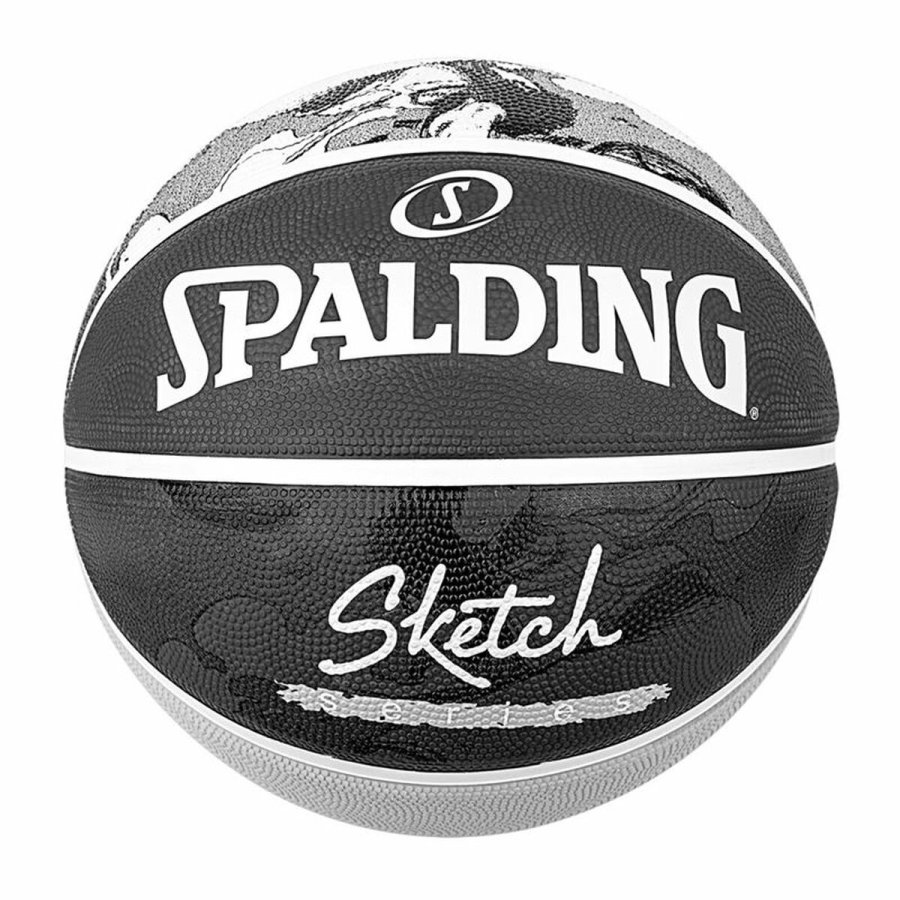 Basketball Spalding Sketch Dribble Sort Naturgummi (Strrelse 7) #1
