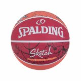Basketball Spalding Sketch Dribble Rd Naturgummi (Strrelse 7) #1
