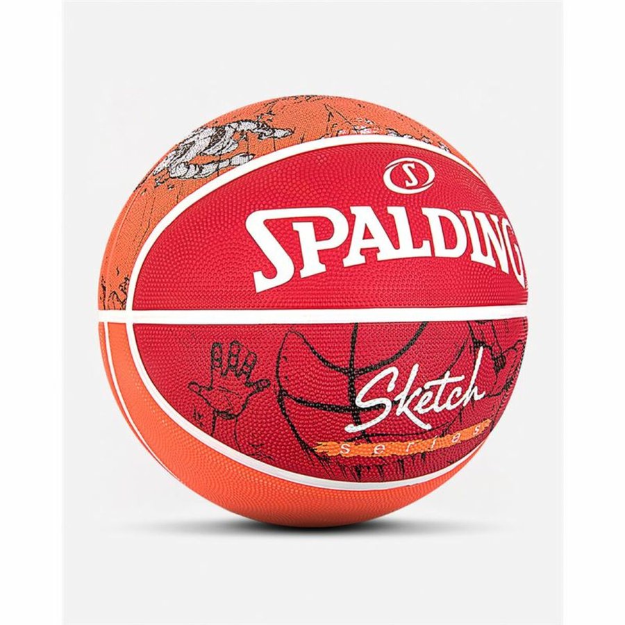 Basketball Spalding Sketch Dribble Rd Naturgummi (Strrelse 7) #2
