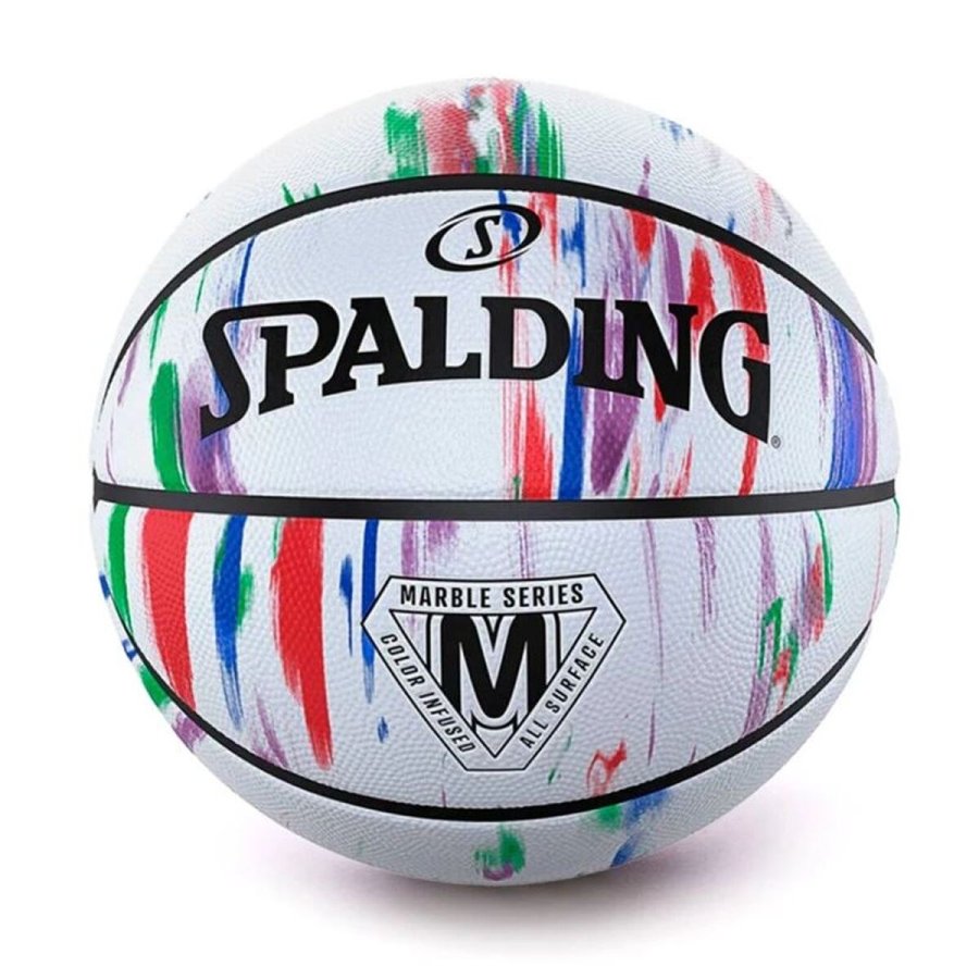 Basketball Spalding Marble Series Hg Sz7 Hvid 7 (St�rrelse 7) #1