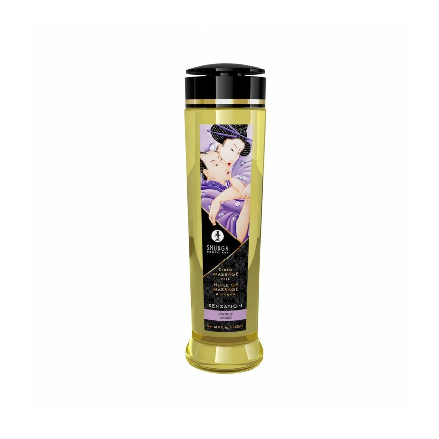 Erotisk massageolie Shunga 240 ml Lavendel #1