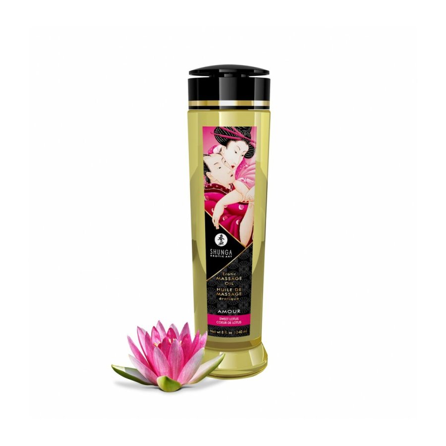 Erotisk massageolie Shunga 240 ml Lotusblomst #3