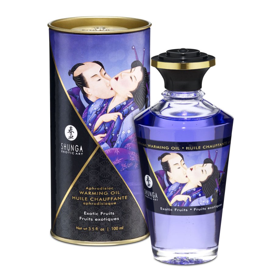 Erotisk massageolie Shunga SHU127-EXOTIC FRUITS 100 ml Eksotiske Frugter #1