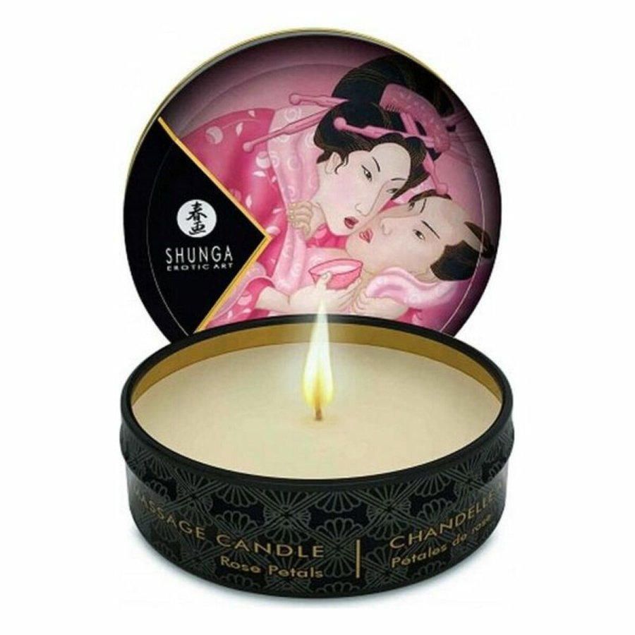 Senze Massage Lys Drillende Shunga SHU119-ROSE Roser 30 ml #3