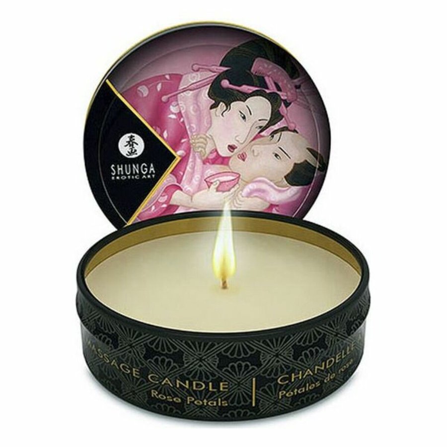 Senze Massage Lys Drillende Shunga SHU119-ROSE Roser 30 ml #5