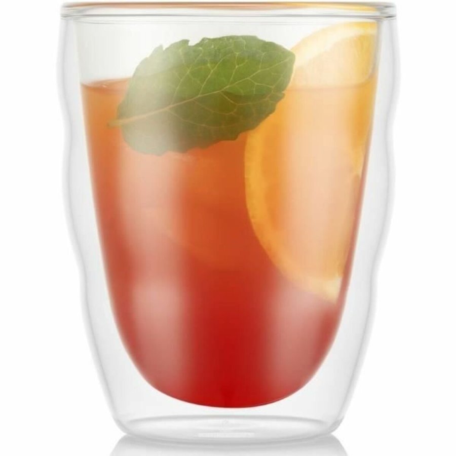 Glasst Bodum 250 ml Gennemsigtig Borosilikatglas Glat 2 Dele (2 enheder) #1