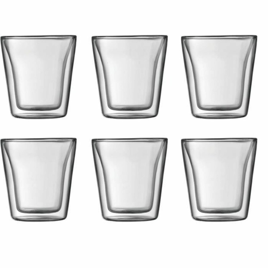 Glasst Bodum 100 ml Gennemsigtig Borosilikatglas Glat 6 Dele (6 enheder) #1