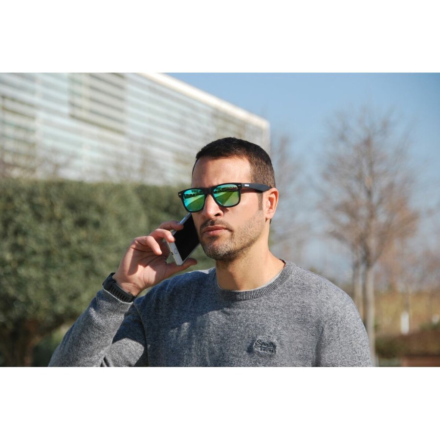 Solbriller Eagle WAVE Sort Spejl #7