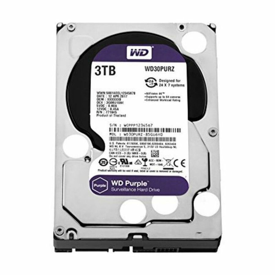 Harddisk Western Digital SATA PURPLE 3,5