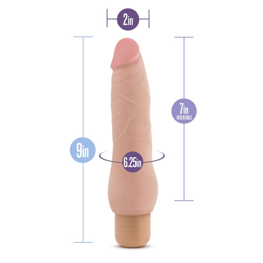 Realistisk Dildo Blush Au Naturel TPE  4,4 cm (19 cm) #9