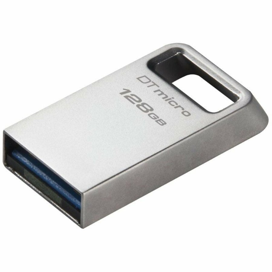 USB-stik Kingston Micro 128 GB Sort Slvfarvet #1