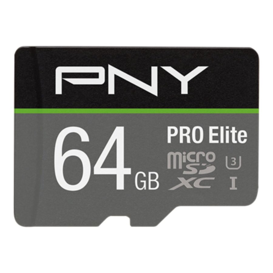 Mikro-SD-hukommelseskort med adapter PNY P-SDU64GV31100PRO-GE Pro Elite C10 64 GB #1