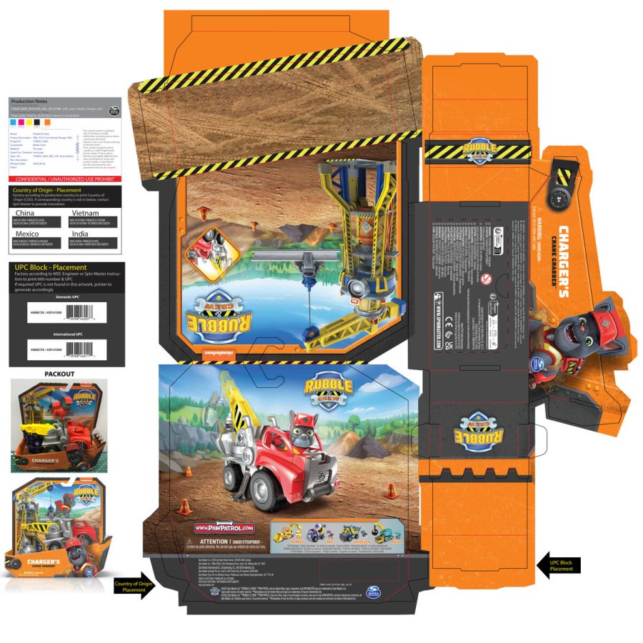 Action Figurer The Paw Patrol Rubble Crew #6