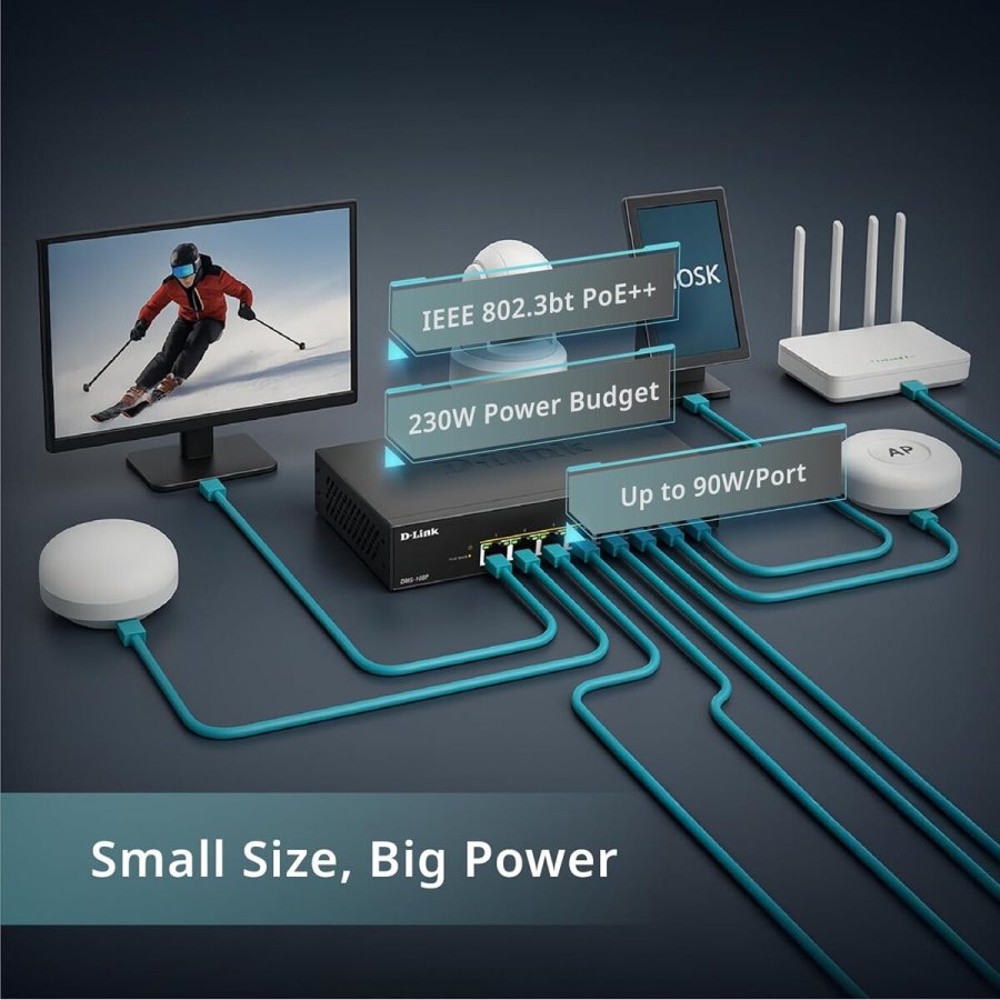 Switch D-Link DMS-108P/E #6