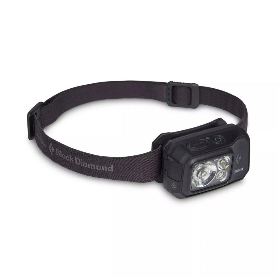 Genopladelig og justrbar LED-pandelampe Black Diamond STORM 500-R Sort 500 lm #1