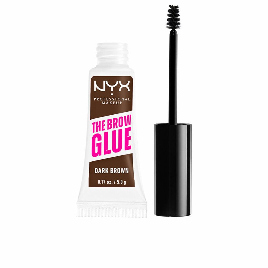 Farve til jenbryn NYX THE BROW GLUE Mrkebrun 5 g #1