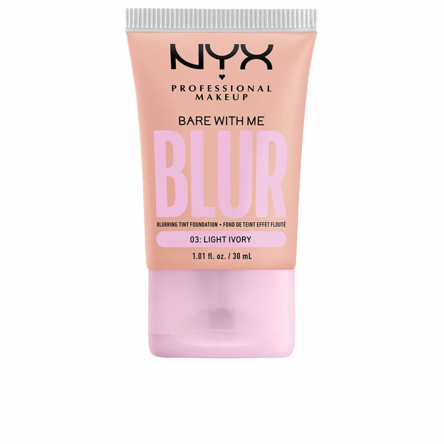 Flydende makeup foundation NYX Bare With Me Blur N 03 Light ivory 30 ml #1