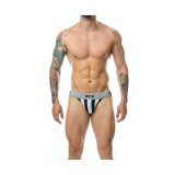 G-streng Mob Eroticwear Hvid Sort L #3