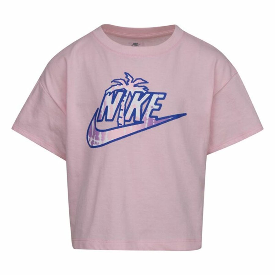 B�rne Kort�rmet T-shirt Nike Knit  Pink #1