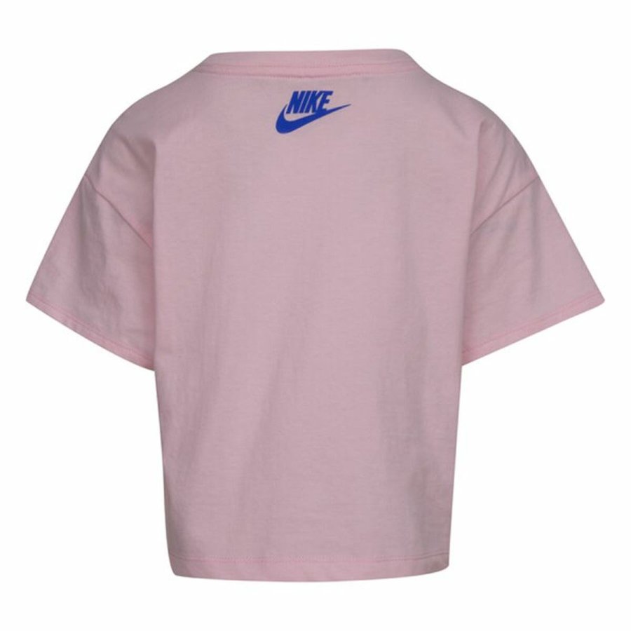 B�rne Kort�rmet T-shirt Nike Knit  Pink #2