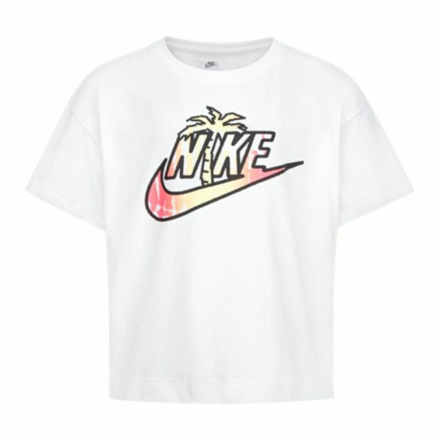Brne Kortrmet T-shirt Nike Knit Hvid #1